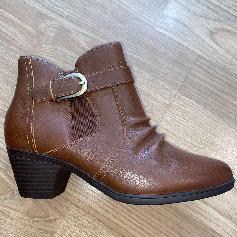 Clarks Womens Collection Emily 2 Belle Boots Tan Leather Size 5.5M NEW - Picture 7 of 14